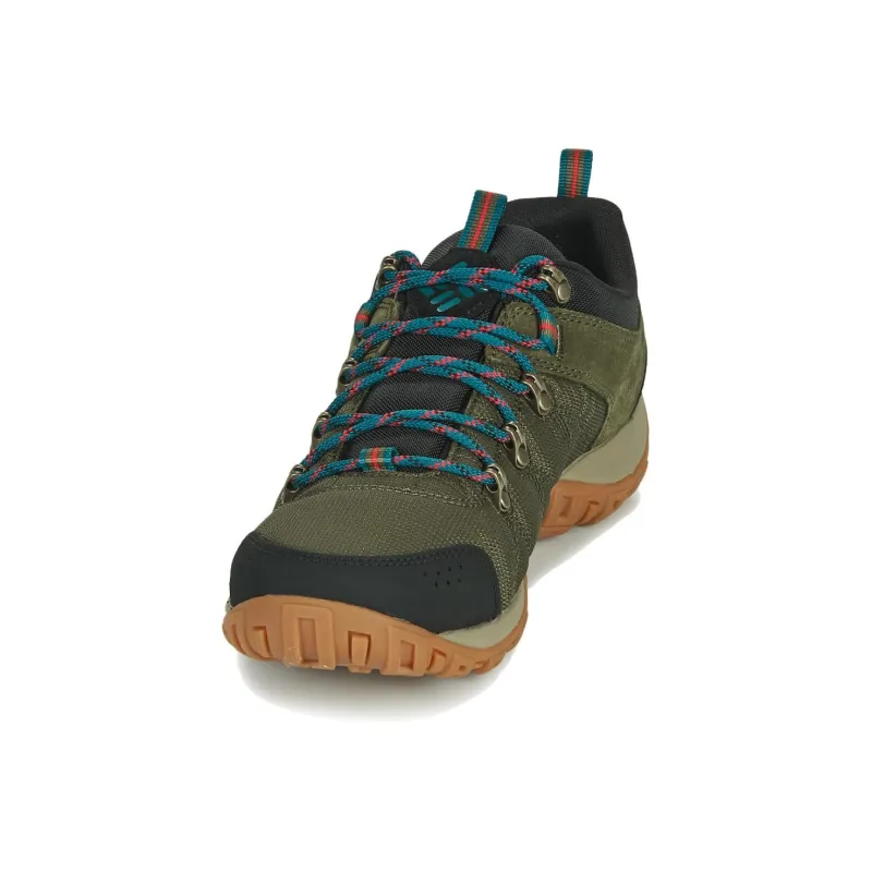 Columbia Anti Slip Wear Resistant Low Top Outdoor Shoes Men's Green-4