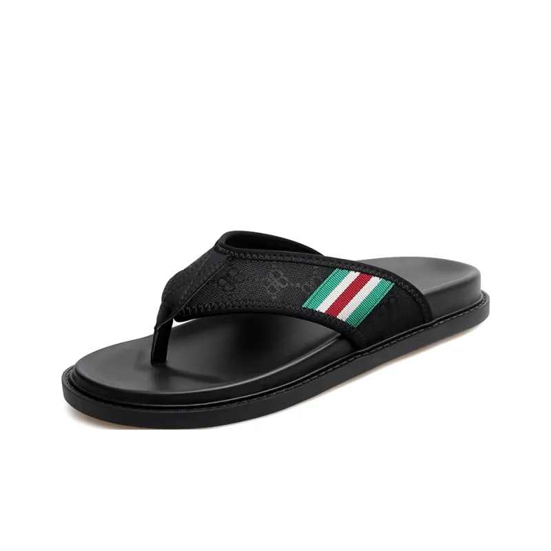PEHL Rubber Sole Odor Resistant Abrasion Resistant Slip Resistant Quick Dry Flip Flops Men's-1