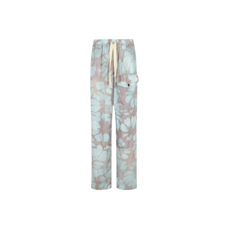DRIES VAN NOTEN Allover Floral Printed Drawstring Trousers-0
