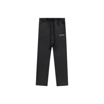 False Perception Casual Pants Unisex Washed Black