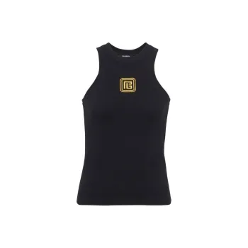 BALMAIN Pb Embroidered Tank Top