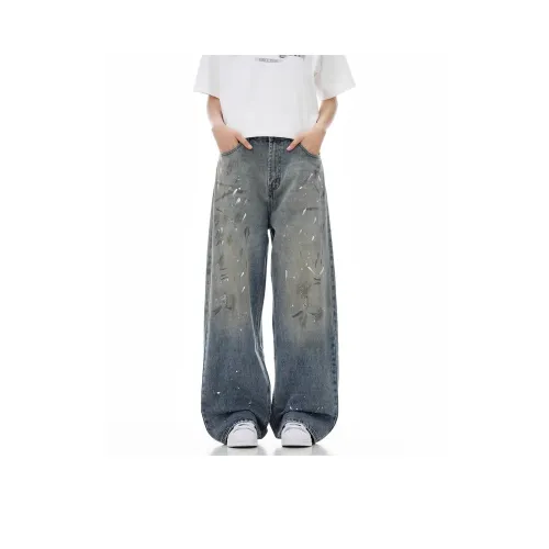 Lulifama Jeans Unisex Blue