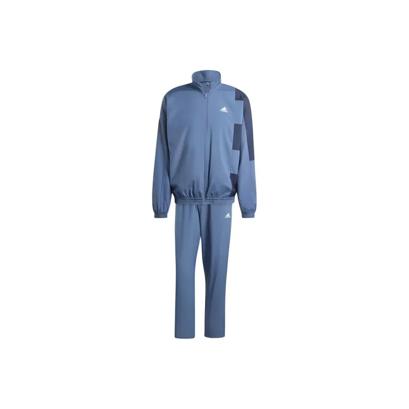 Adidas Sportswear Colorblock Tracksuit Casual Sportswear Men's Oil Ink Blue-4