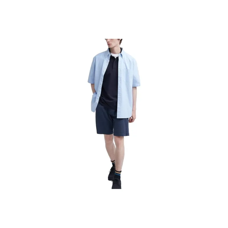 UNIQLO Casual Shorts Unisex Navy Blue-0