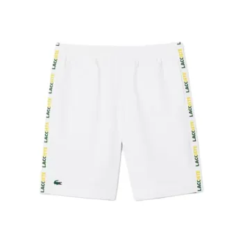 LACOSTE Casual Shorts Men's White Green
