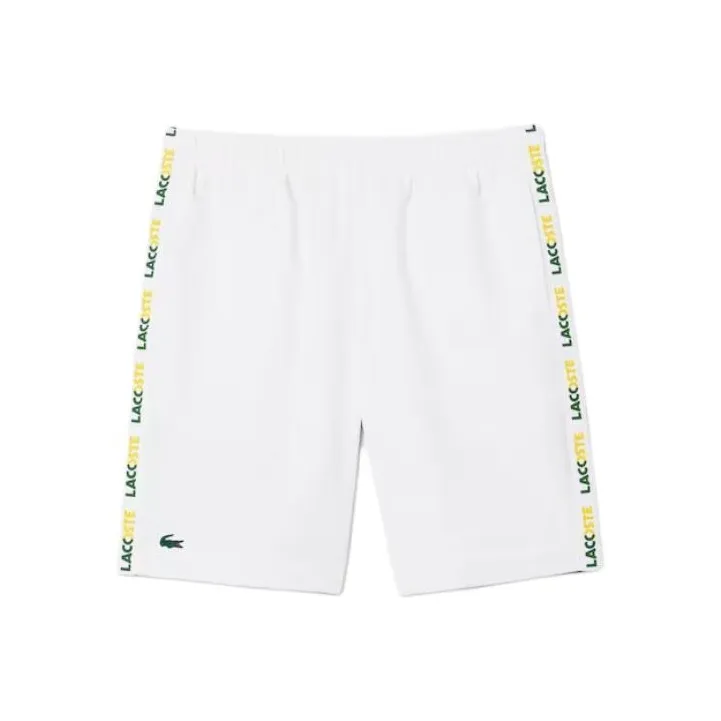 LACOSTE Casual Shorts Men's White Green-0