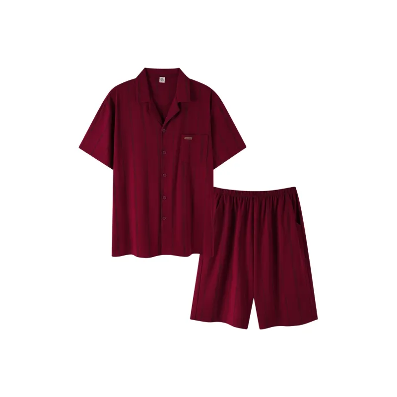 Sha Qian Pajama Set Women's Red-0