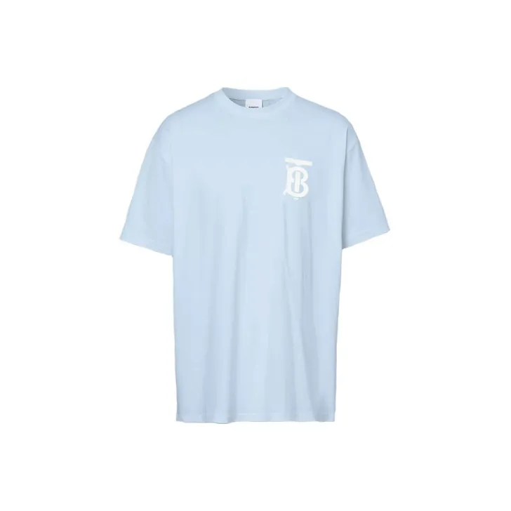Burberry T Shirt Women's Light Blue-0