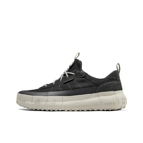Skechers Anti STAND Wear Resistant Low Top Running Shoes Men's Black Gray White