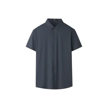 HLA Shirt Men's Navy Blue Pattern