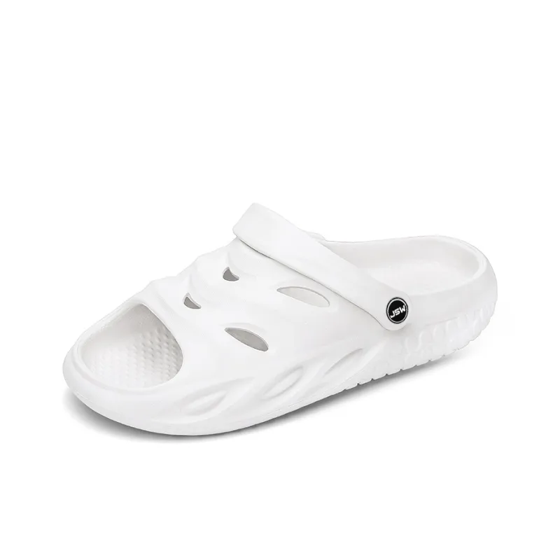JEANSWEST Beach Sandals Men Black/White/Beige/Neon Green-4