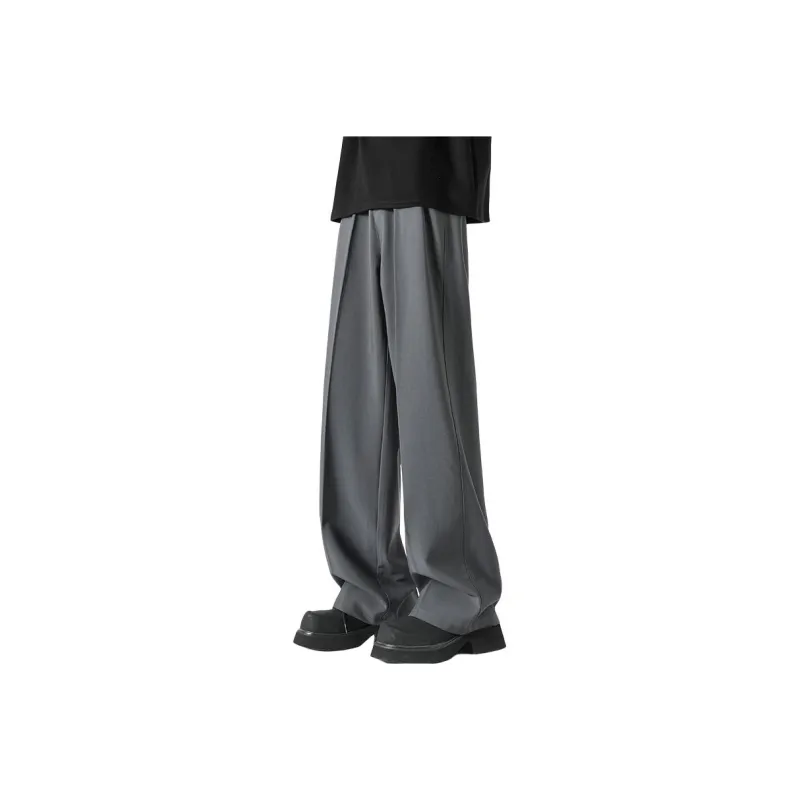 KIRHNE Casual Pants Unisex Black-9