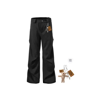 HOKLV Casual Pants Unisex White