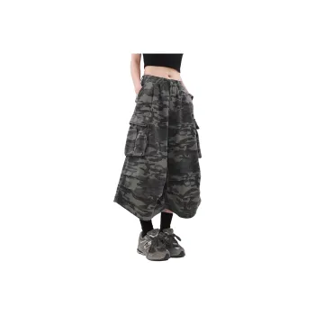 SUNSETMONENT Denim Shorts Unisex Green