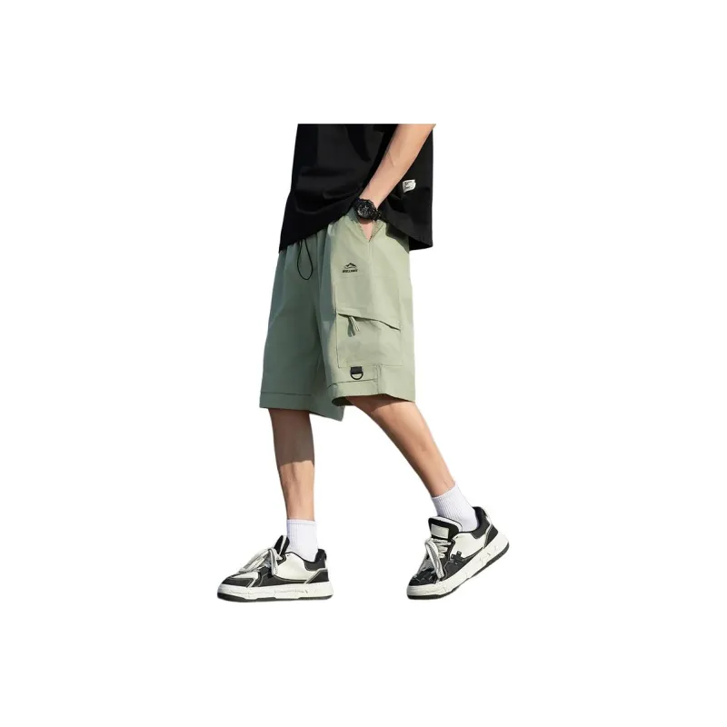 Warrior Huichao Riding The Wind Collection Cargo Shorts Unisex Dark Purple-15