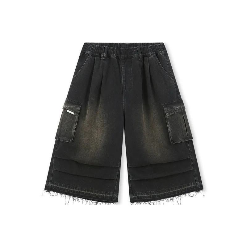 BONELESS Denim Shorts Unisex-0