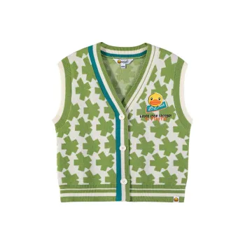 B.Duck Tank Tops Women's Green All Over Print