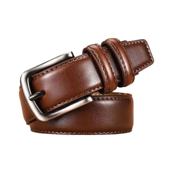 JEANSWEST Cow Split Leather Belts Men's Width 3.1CM