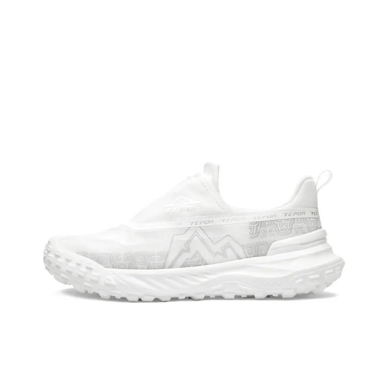 TEPOR Running Shoes Men Low Top Black/White/Apricot-7
