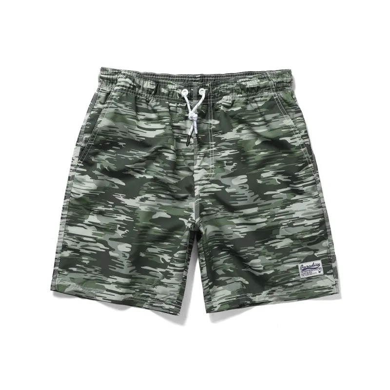 GAILANG Beach Shorts Men's Green Camouflage-0