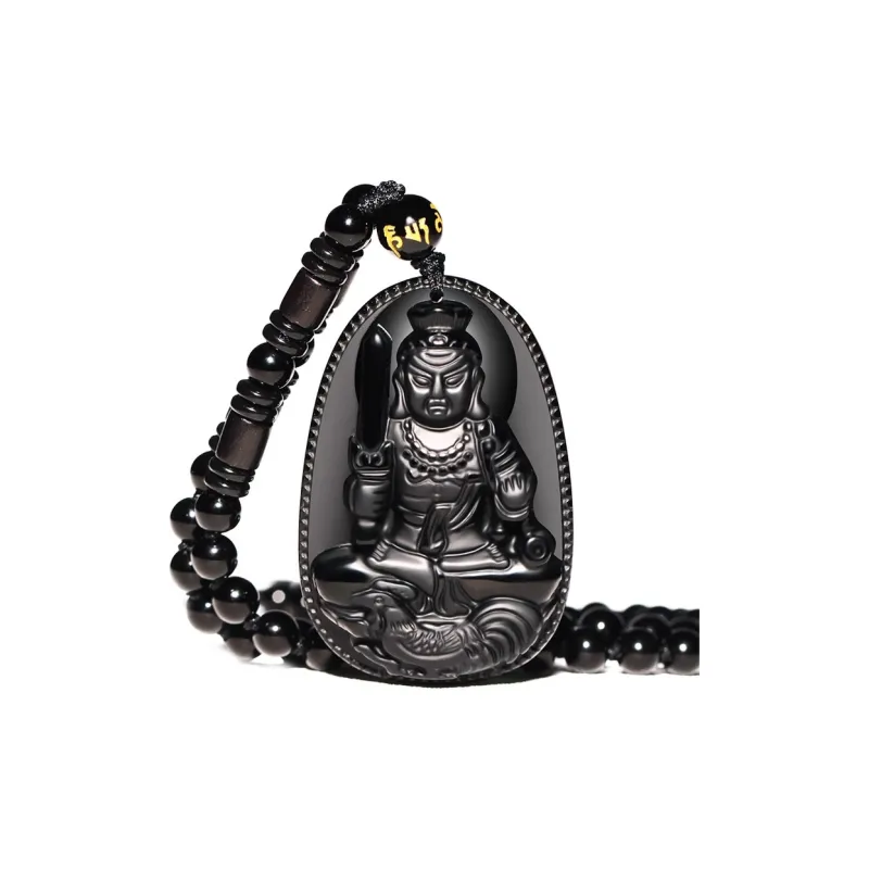 Moon Jewelry Natural Obsidian Jade Necklaces Unisex-8