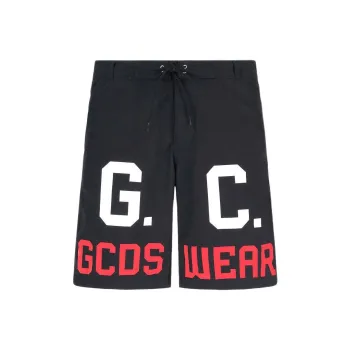 GCDS Logo Printed Swim Shorts