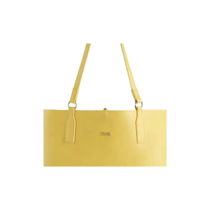 Alviero Martini Artificial Leather Tote Bag, Shopping Bag, Shoulder Bag, Handbag Women's Honey Yellow-3