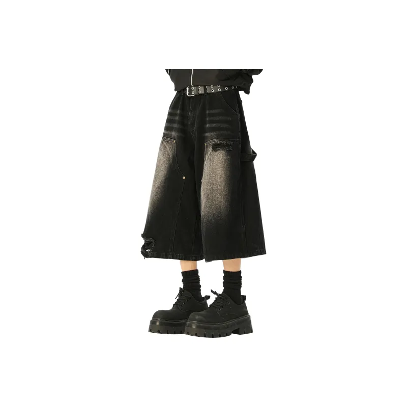MARK WAFFLE Denim Shorts Unisex-12