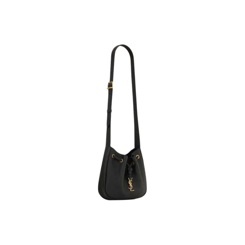 SAINT LAURENT PARIS Leather Shoulder Bag, Crossbody Bag Mini Women's Black-1