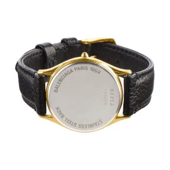 Balenciaga Brass, Plexiglass, Stainless Steel, Calfskin, Lambskin Bracelets Women's Black