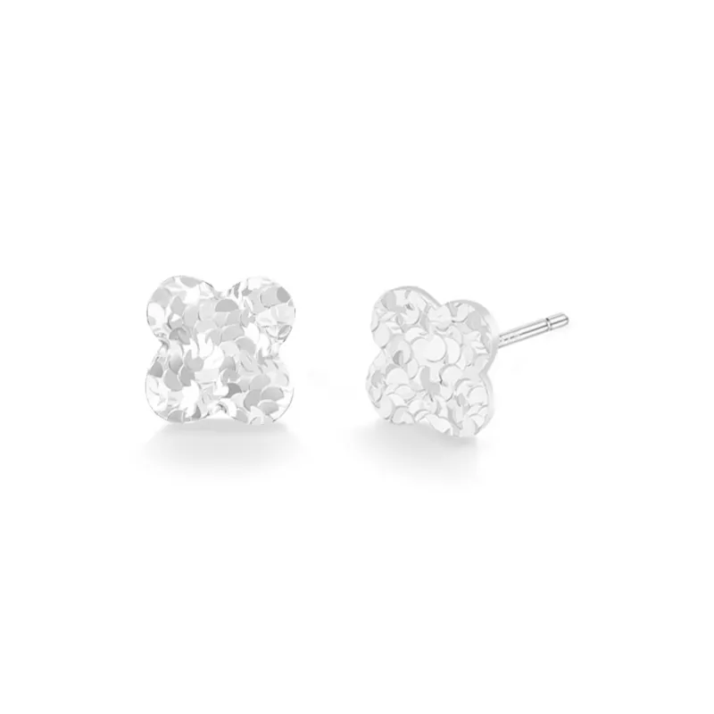 Love Link 925 Sterling Silver Stud Earrings Women's-2