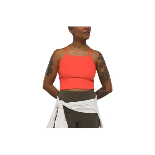 THE NORTH FACE Women's’s Guide Forward Rib Tanklette Tank Tops Women's Orange