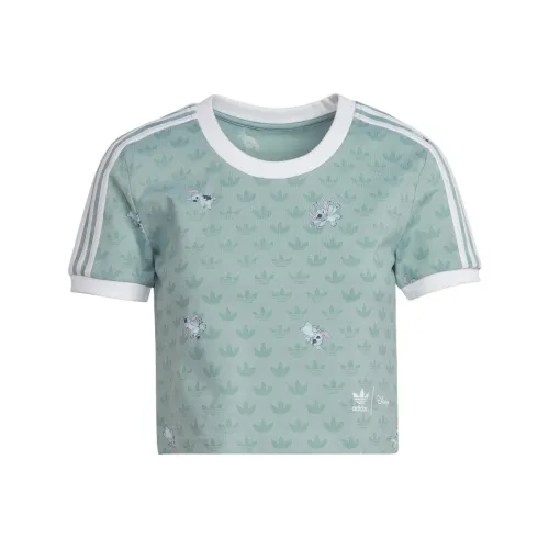 Adidas Originals x Disney Stitch SS22 T Shirt Women's Light Green