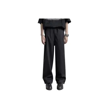 AMANDA BY Casual Pants Summer Unisex Black