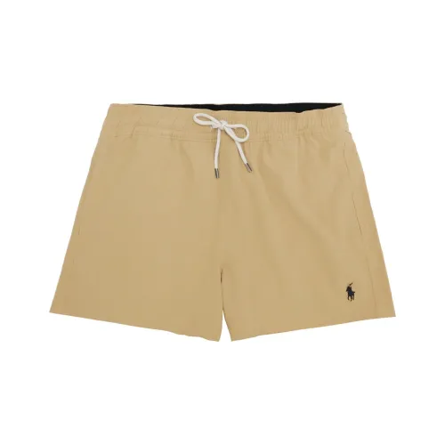 Polo Ralph Lauren Logo Embroidered Drawstring Swim Shorts