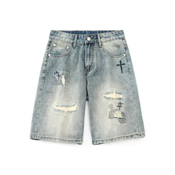 SANTASTIC Denim Shorts Men's Blue
