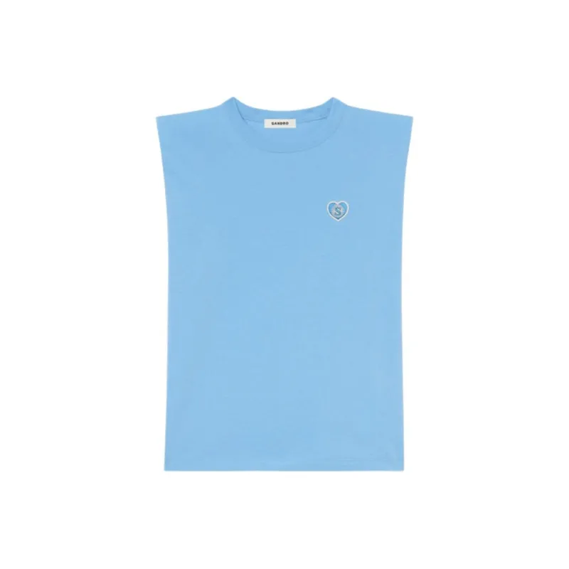 Sandro T-Shirt Women's Sky Blue-0