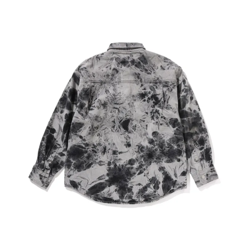 A BATHING APE ® Tie dye Long sleeve Shirt-3