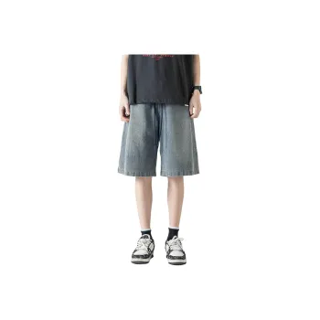 WARNING LIGHT Denim Shorts Unisex
