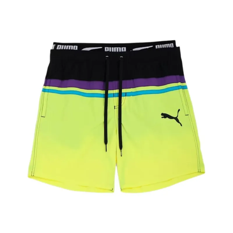 PUMA Swimming Shorts Men's Yellow-0