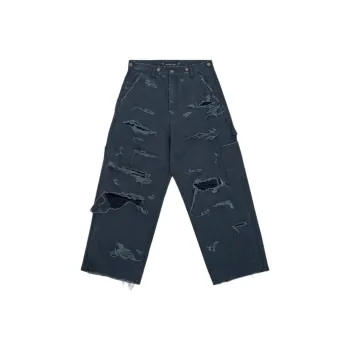 GRAILZ Cargo Pants Men Washed Black