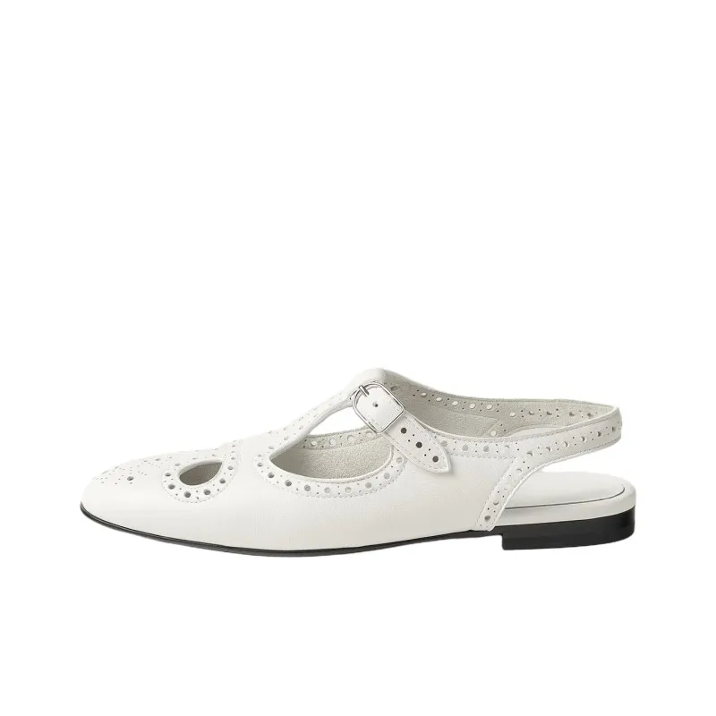 HERMES Kim Casual Single Shoes Women's White-0