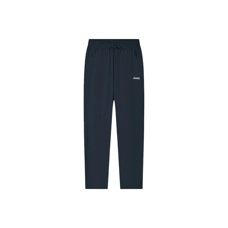 Jeep Pseudo-Chic Thin Straight Fit Casual Pants Unisex-0