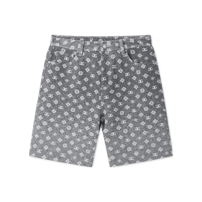 GXG Casual Shorts Men's Gray White-0