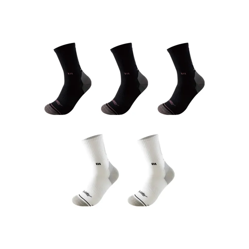 H YXIANG Mid Calf Socks Men's 5 Pack-12