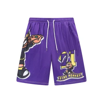 FireMonkey Basketball Shorts Unisex Purple