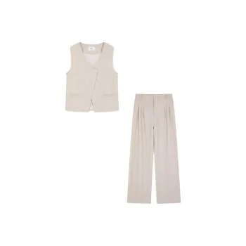 Mo Han Yi Mei Casual Suit Women's Light Beige