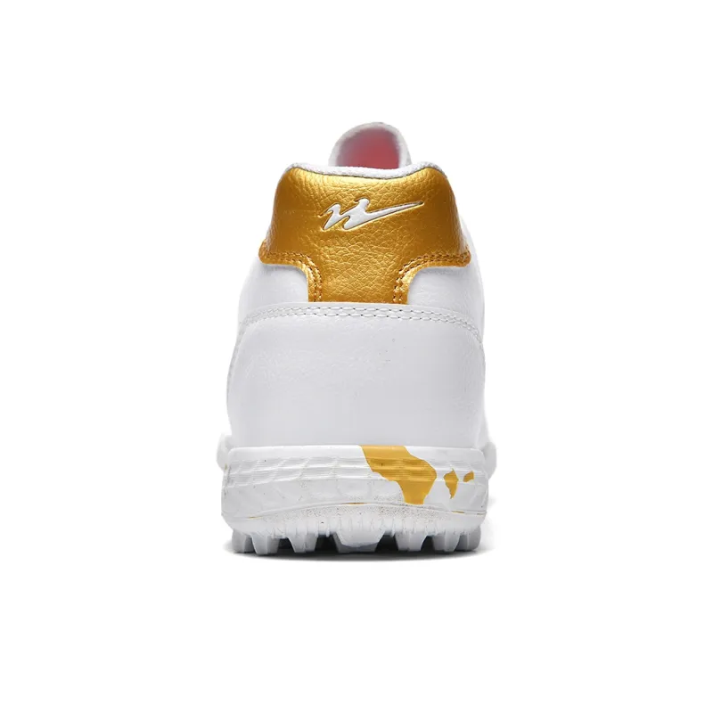Binary TF Turf Slip Resistant, Abrasion Resistant, Lightweight Soccer Shoes Unisex White Gold-3