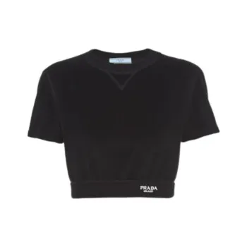 PRADA Crop Tops Women's Black
