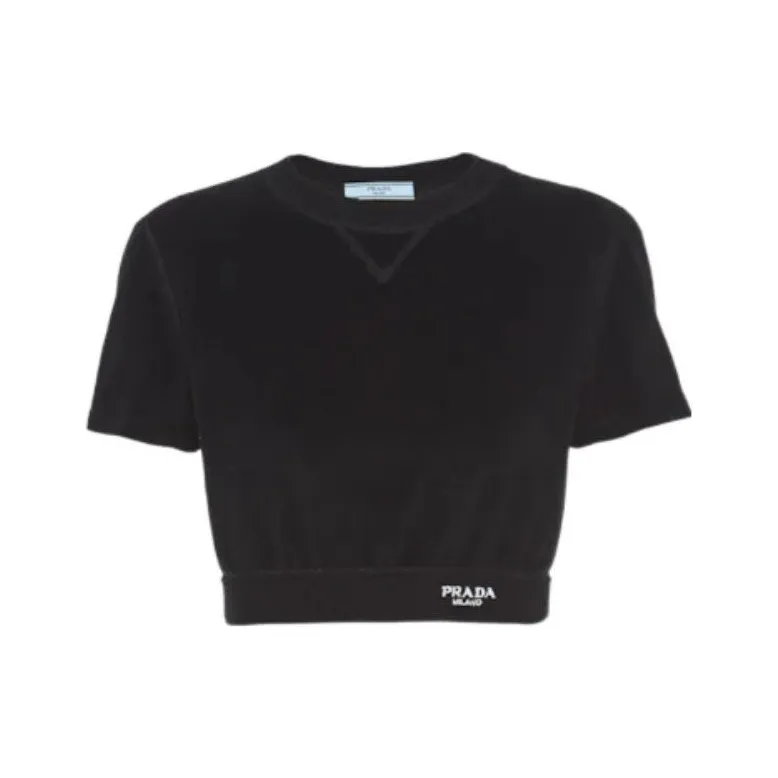 PRADA Crop Tops Women's Black-0